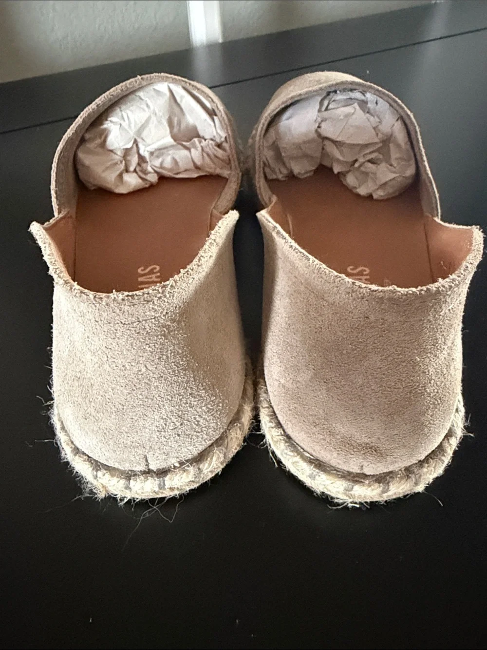 Verbenas Espadrilles Carmen Serraje Stone Sz. 39 NWOT